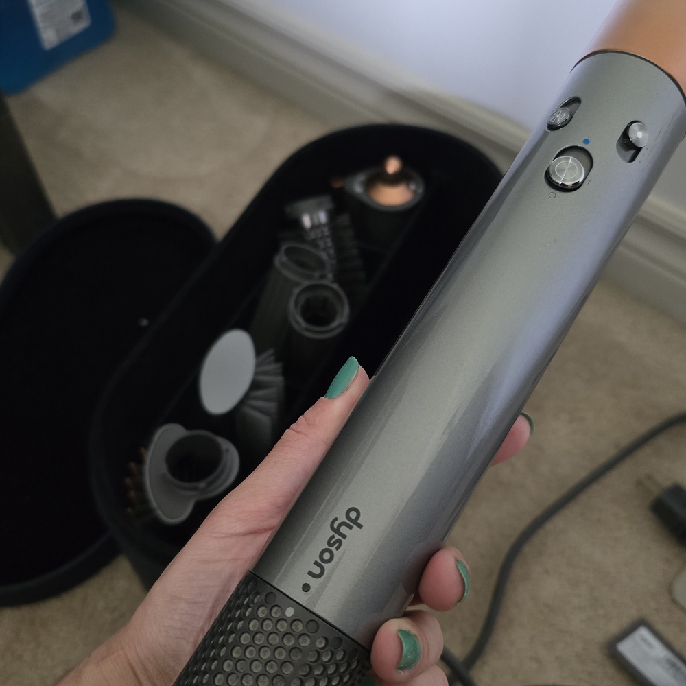 Dyson Hair Styling Wrapping Tool in Gray and Copper